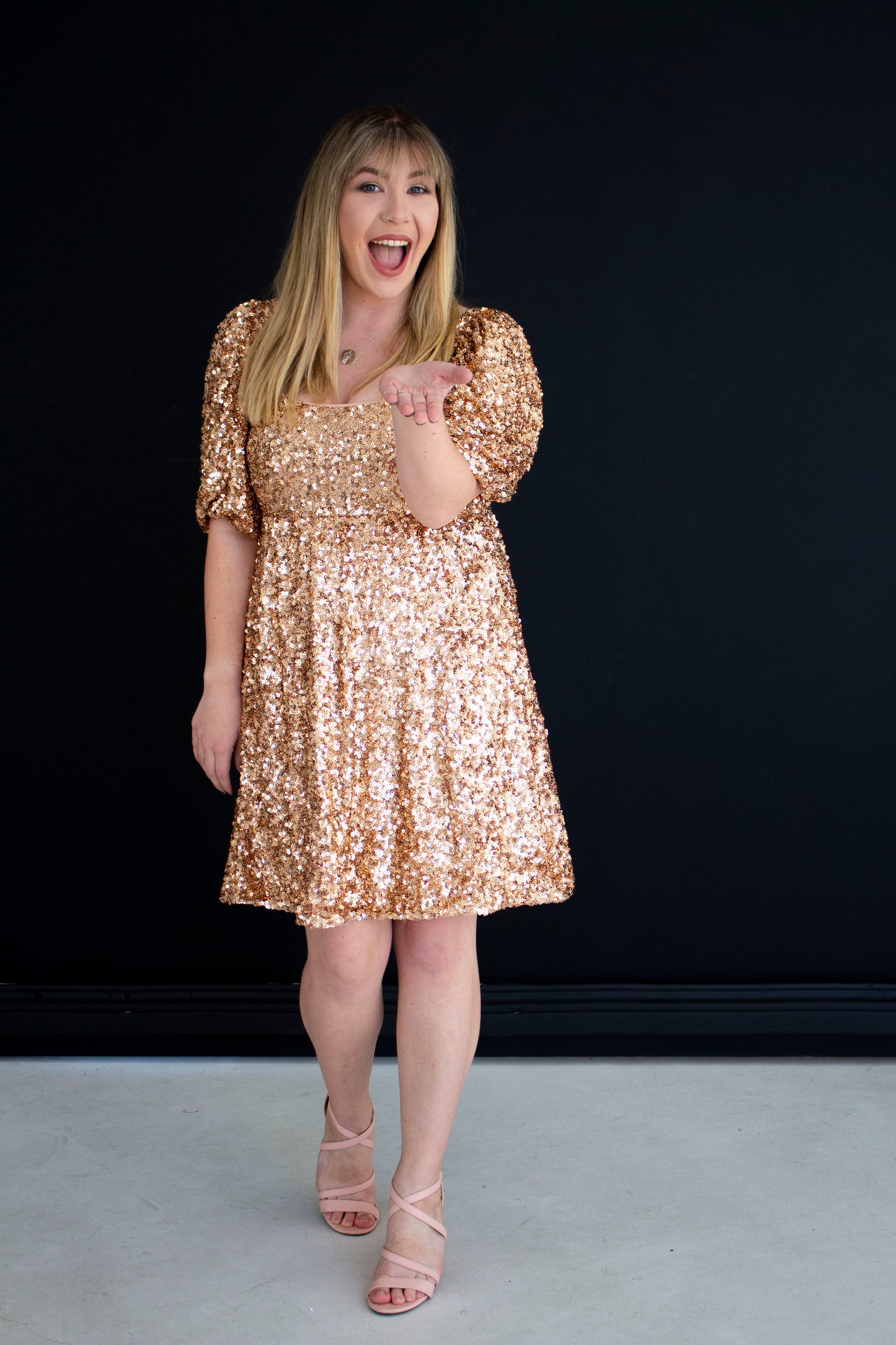 Champagne Problems Sequin Dress